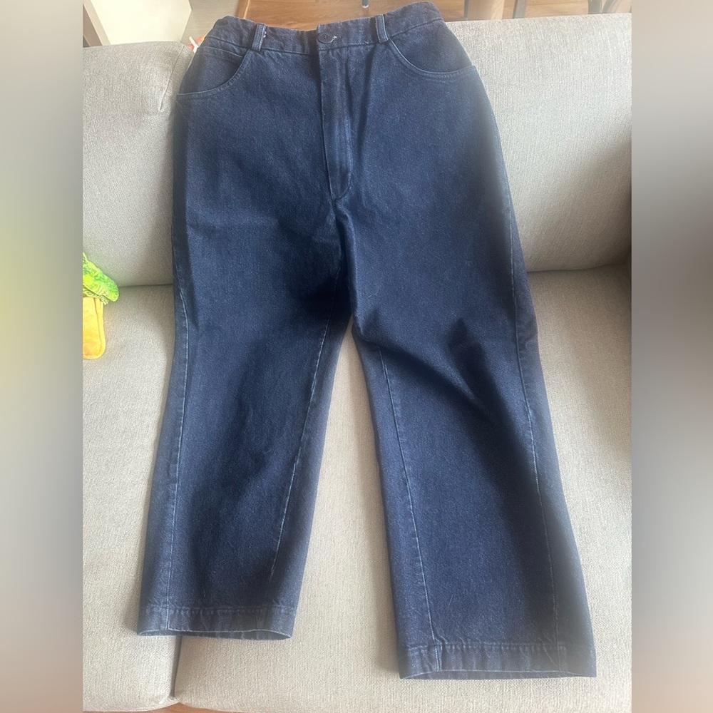 Cordera straight wide leg denim pants jeans